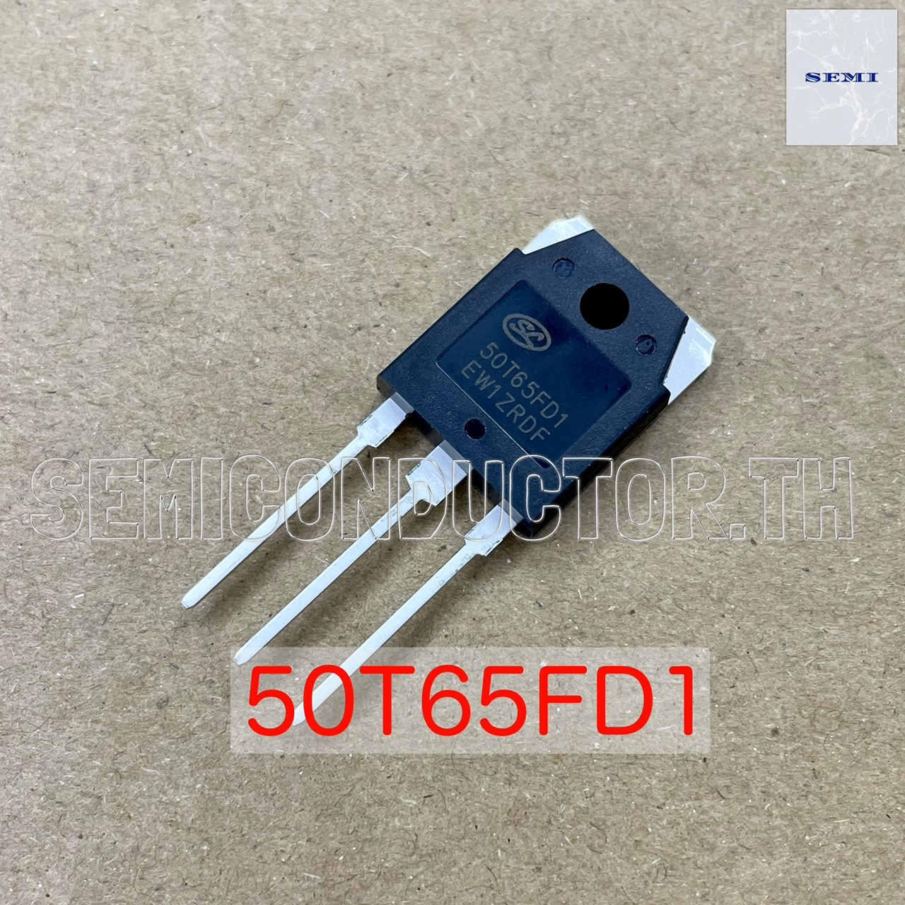 Lot De 5 Transistors IGBT 50T65FD1 - 50A 650V - Boîtier TO3P - Faible Perte Et Commutation Rapide - Pour électronique De Puissance