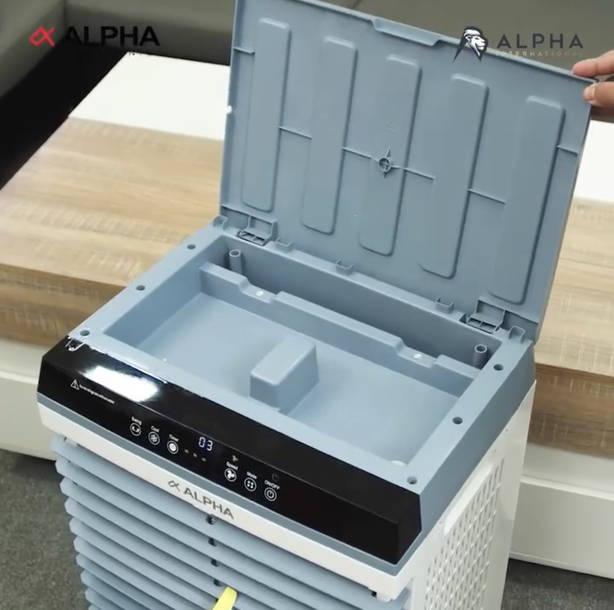 Alpha Rechargeable AC/DC အားသွင်း Aircooler RAC200BT | Shop.com.mm