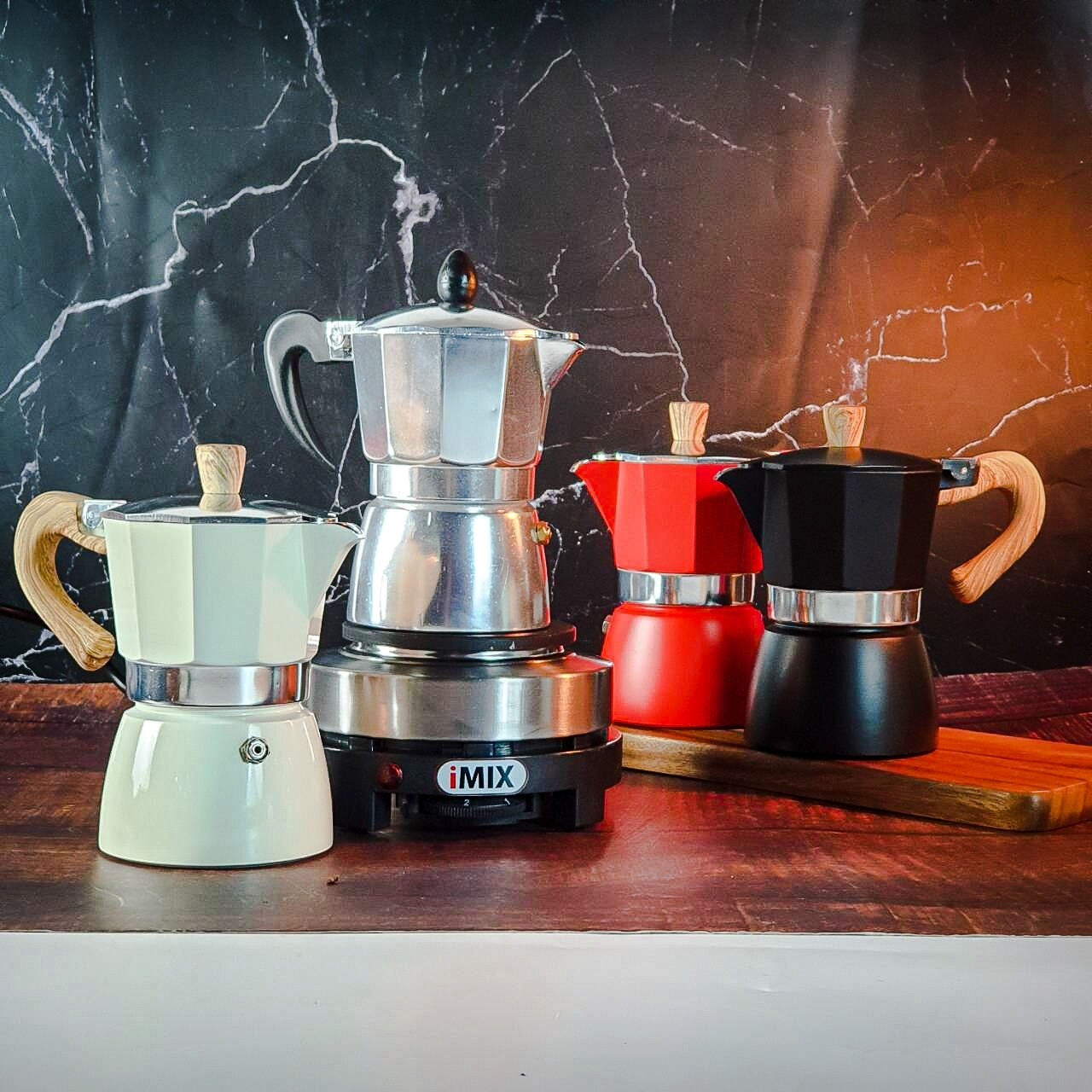 IMIX 500W mini electric stove + 3cup mocha coffee pot suitable for IMIX 500W mini electric stove + 3cup mocha coffee pot suitable for