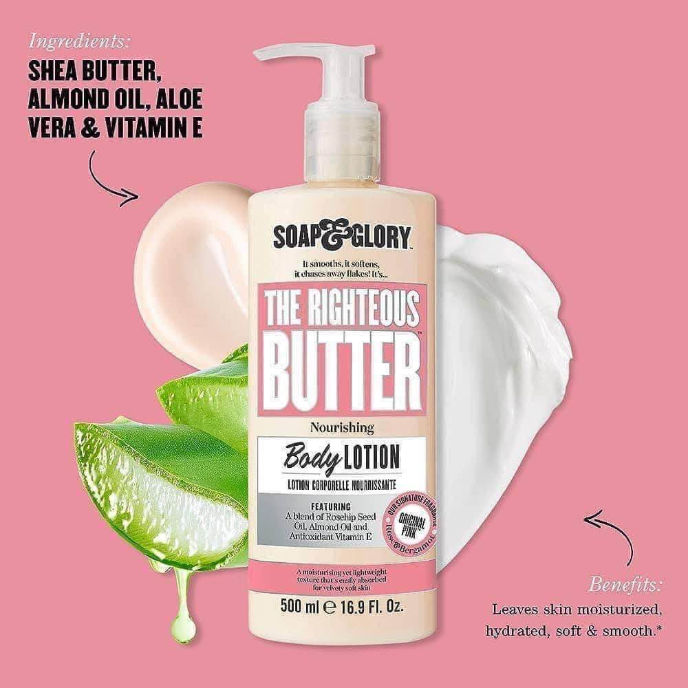 Soap Glory က The Righteous Butter Lotion 500 ml *full size *UK
