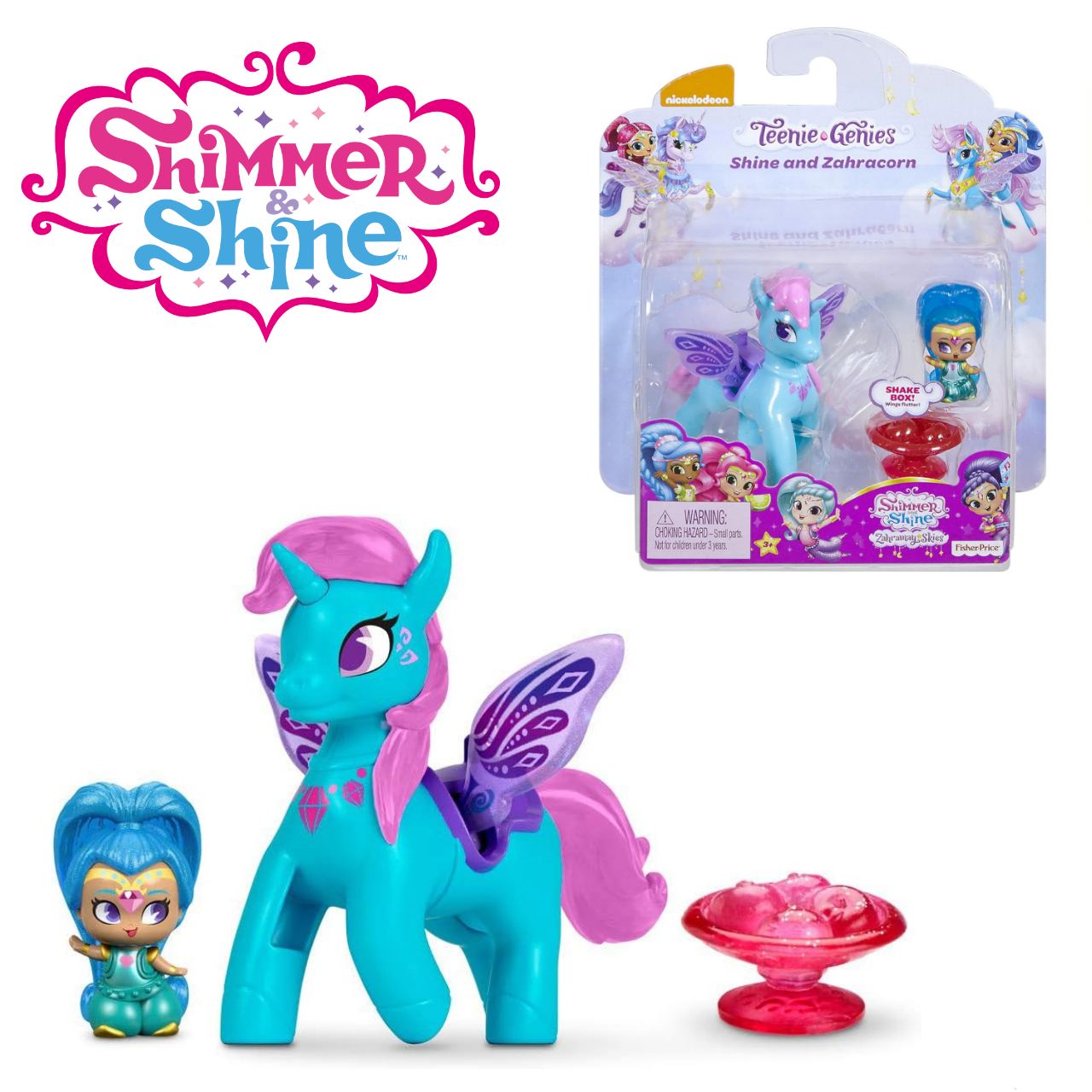 Fisher-Price Shimmer & Shine (Little and unicorn) Teenie genies