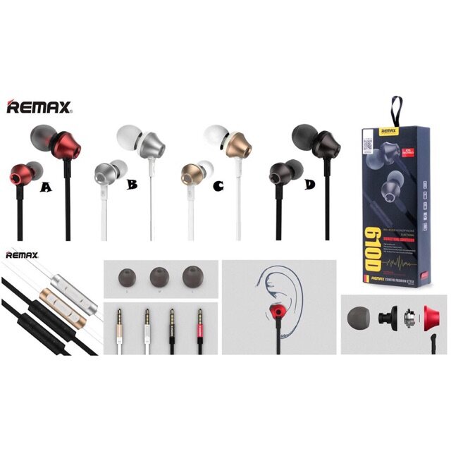 Remax earphone online 610d