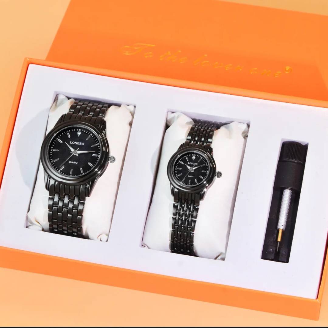 Longbo couple watches full set with genuine waterproof case Shop