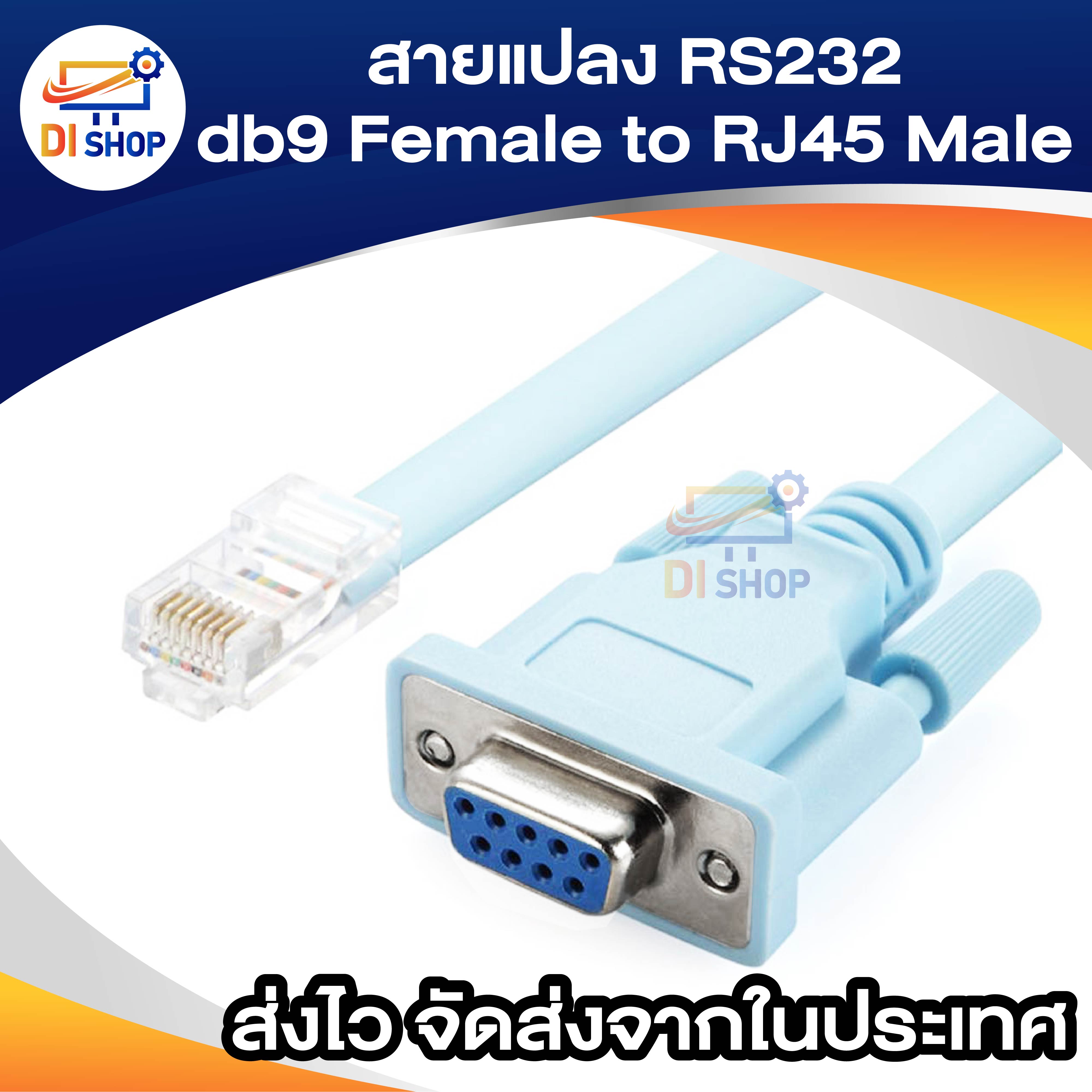 150 Centimeters Rj45 Male to Serial Db9 9 Pin Female for Management ...
